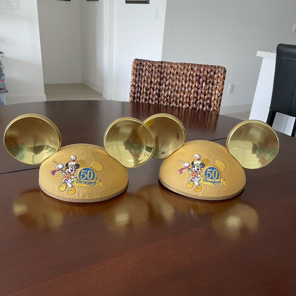2  Adult Disneyland 50th Anniversary hats
